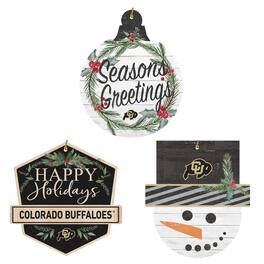 Jardine - Colorado Buffaloes Ornament Bundle - White