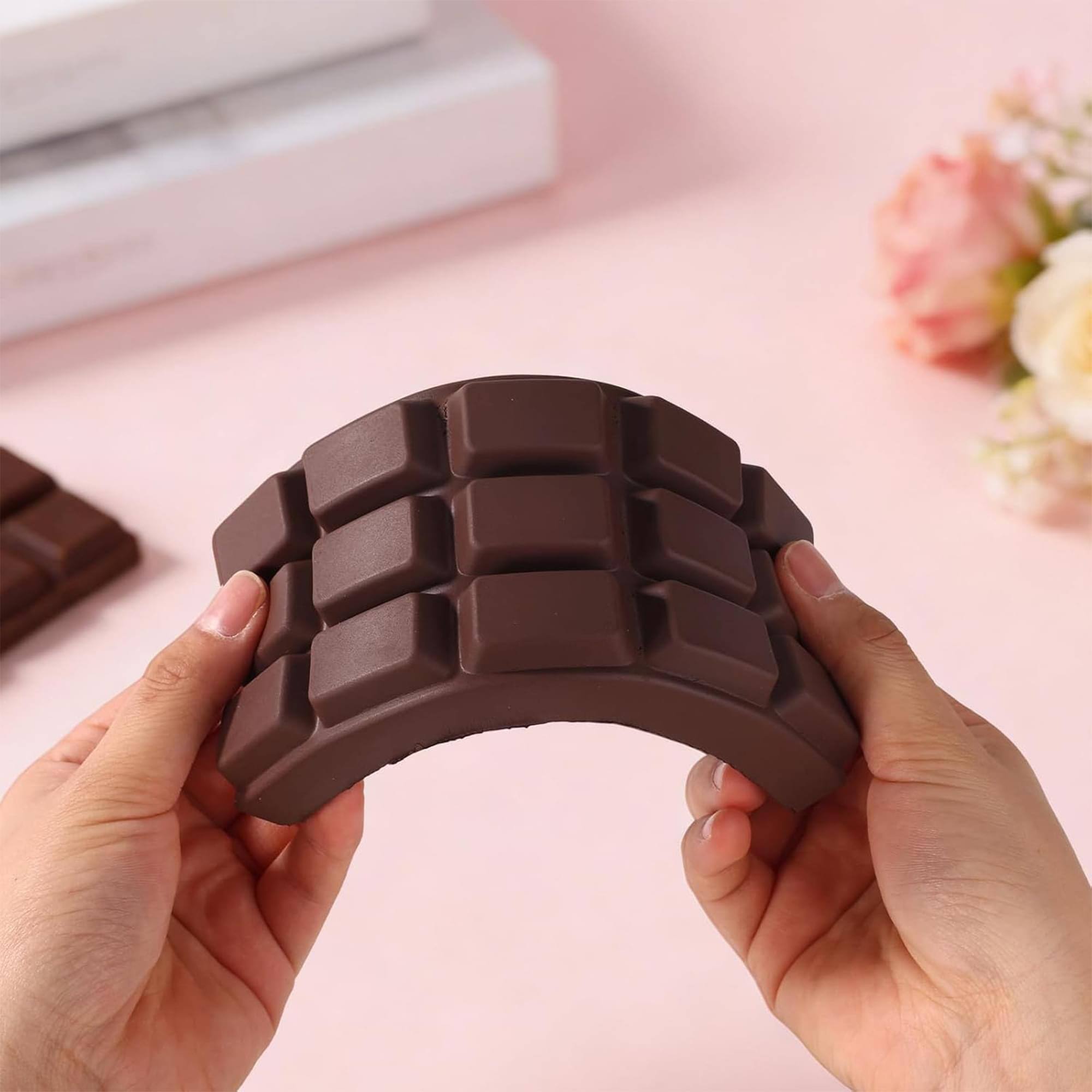 Alt View 10. Puka Creations - Chocolate Bar 6-Inch Squishy Stress Reliever - Brown.