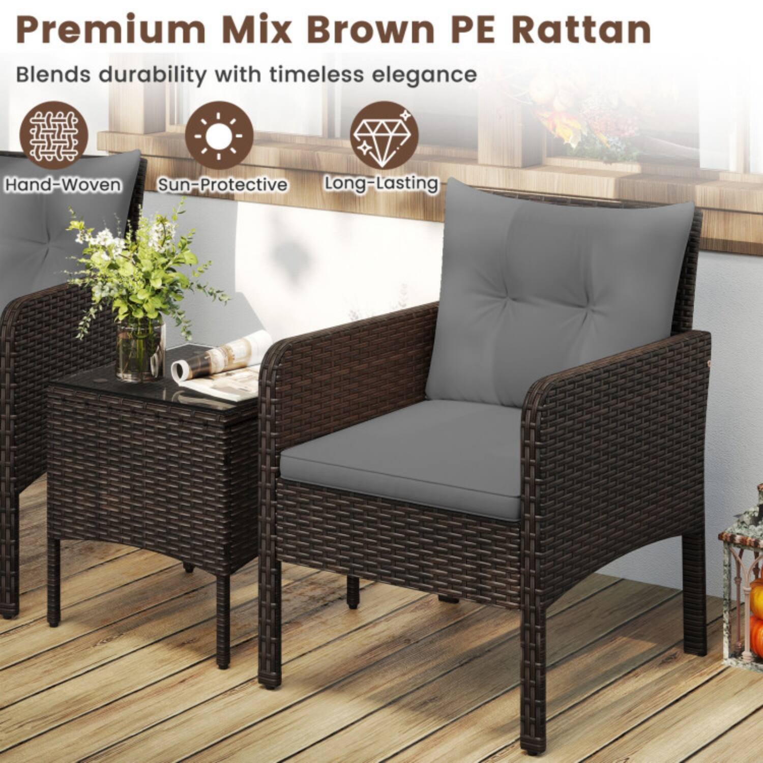 Mix Brown+Gray