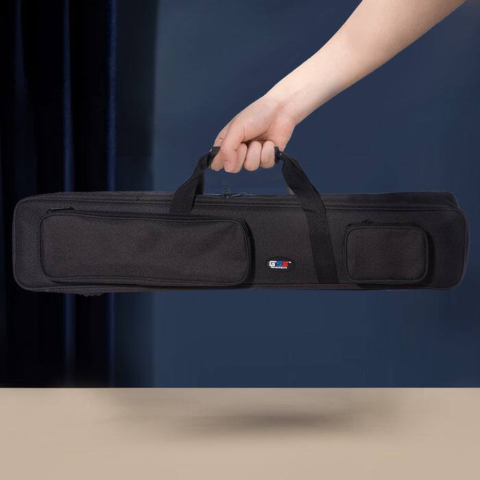 Alt View 2. GSE Games & Sports Expert - Black 3x4 Soft Pool Cue Case Billiard Pool Cue Stick Carrying Bag- Holds 3 Butts and 4 Shafts - Black.
