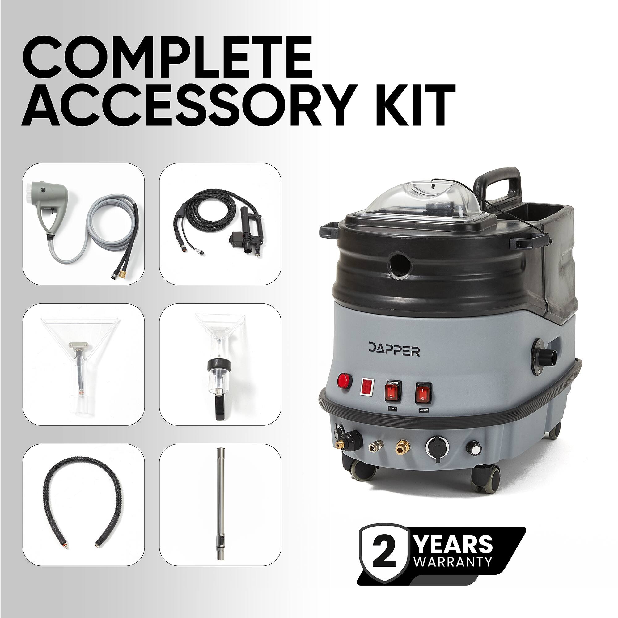 COMPLETE ACCESSORY KIT  
JAPPER  
2 YEARS WARRANTY