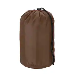 Unique Bargains - Stuff Sack, Nylon Waterproof Storage Sack, Portable Drawstring Dry Bag with Toggle, 5x10Inch, for Camping - Brown