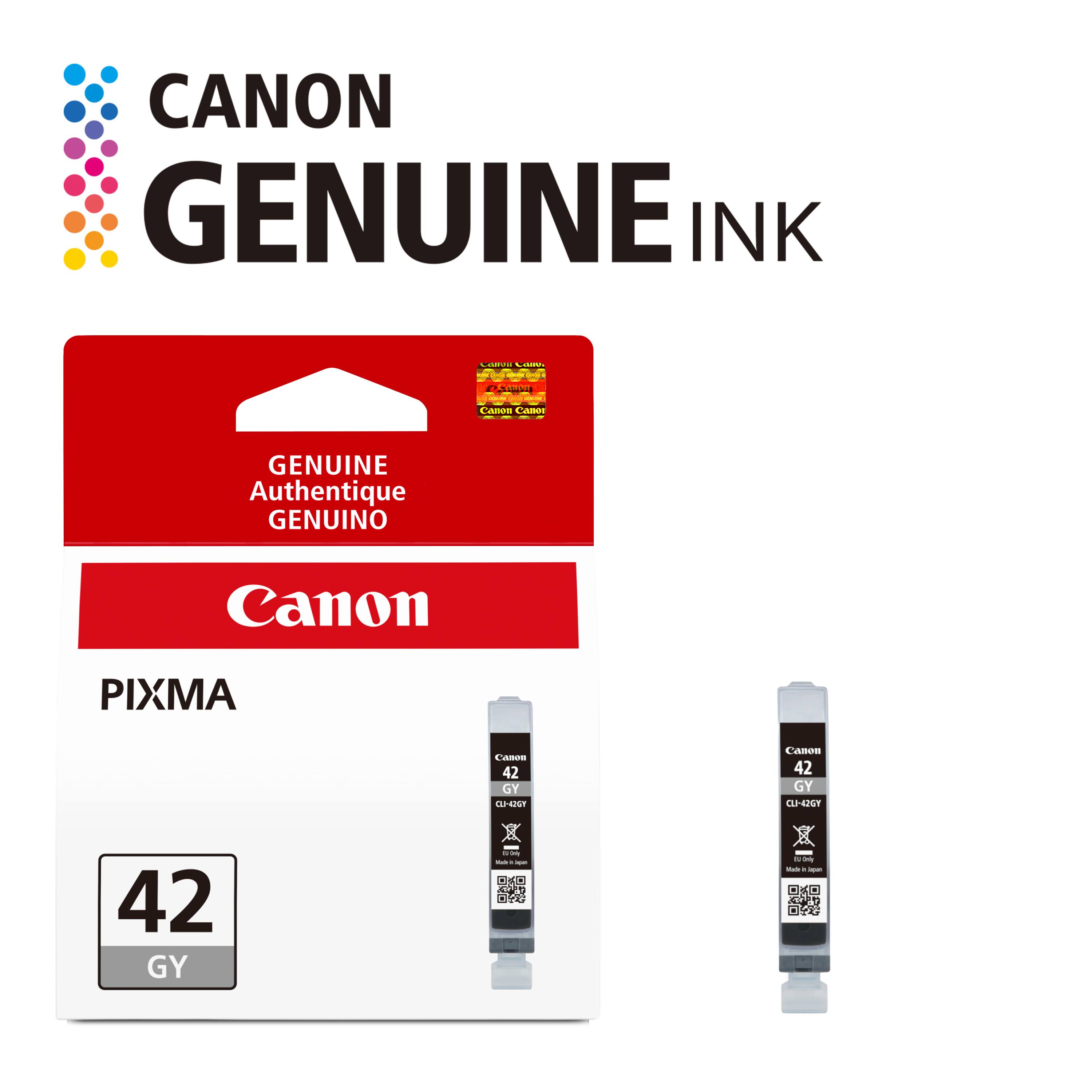 CANON GENUINE INK

CHIPAI Cares - - who Ands

Canon  
Canon Canee  
GENUINE Authentique GENUINO  
Canon  
PIXMA  
Canon 42 GY CLI-42GY  
Canon 42 GY CLI-42GY  
42 GY  
- 11:00 Kadrit Japan  
c Only Video Japan