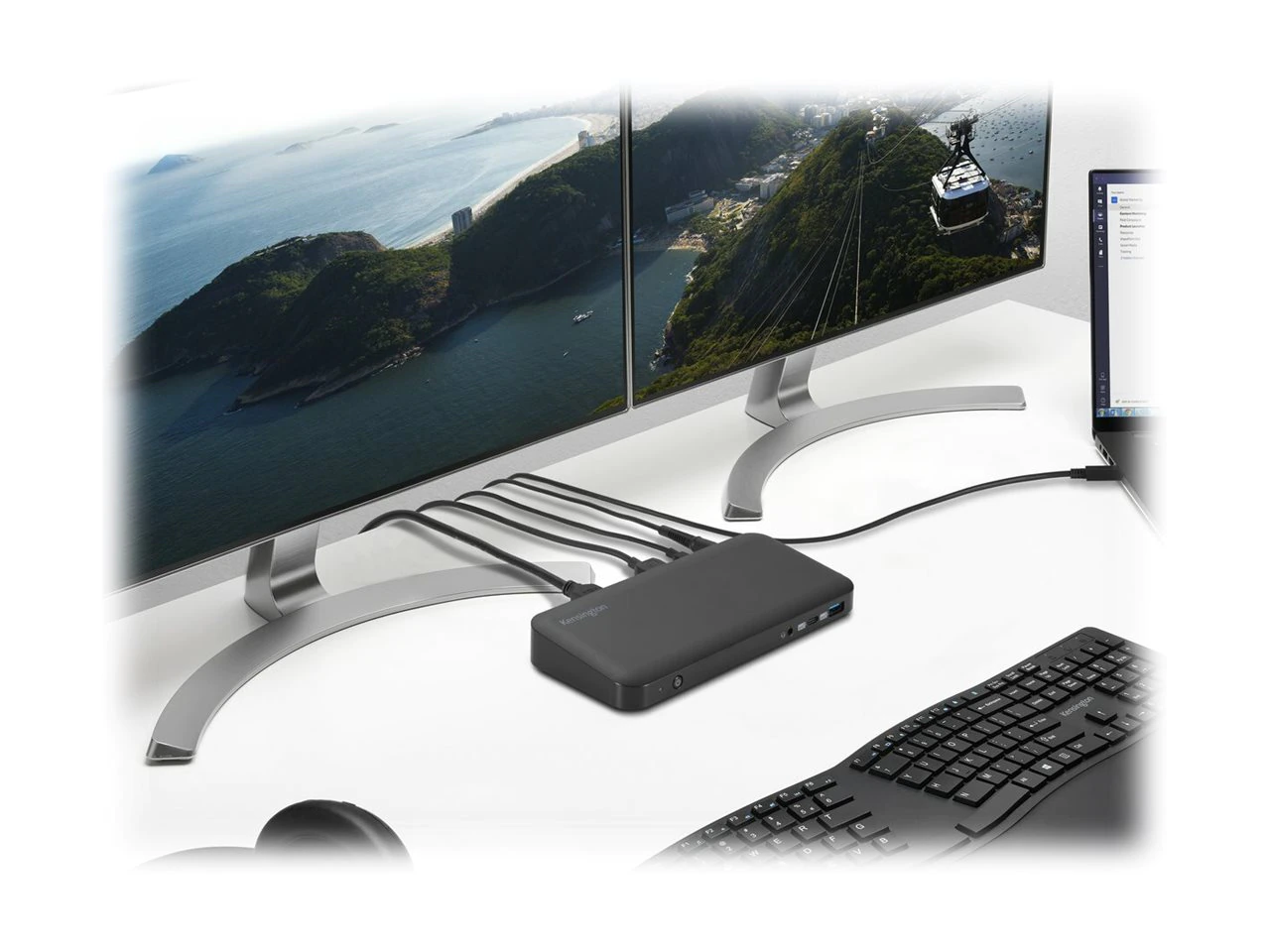 Alt View 3. Kensington - Kensington SD4840P Triple 4k Display USB-C Driverless Docking Station - 85W PD - DP++/HDMI - Windows (K33806NA).