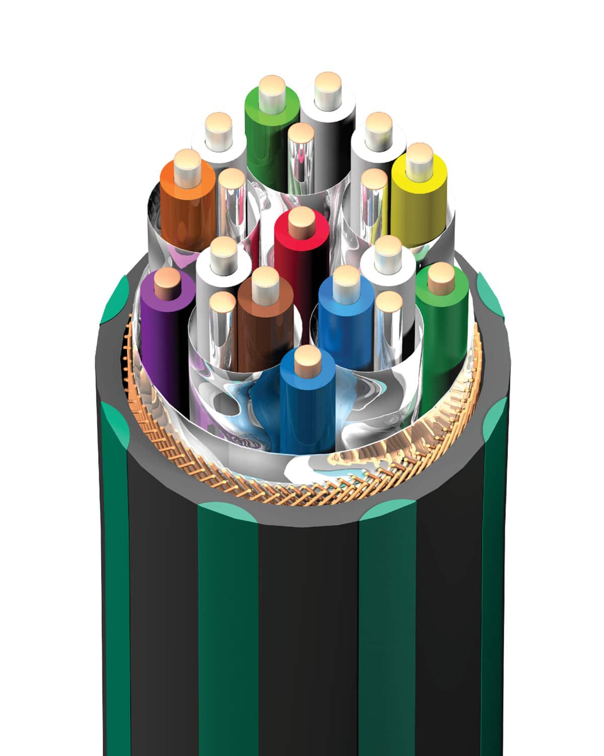 Alt View 13. AudioQuest - Forest 48 9.8' 4K-8K-10K 48Gbps In-Wall Rated HDMI Cable - Black with Green Stripes.