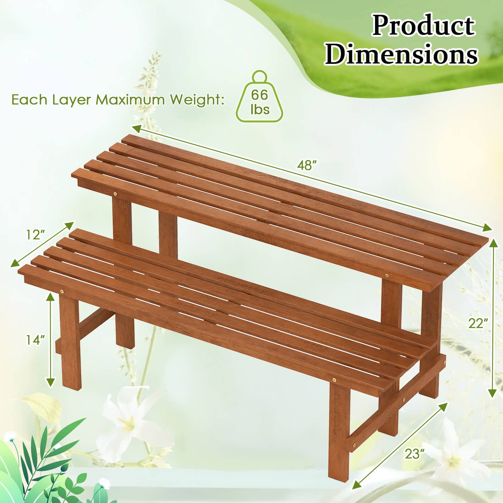 Product Dimensions

Each Layer Maximum Weight: 66 lbs

48"  
12"  
14"  
22"  
23"