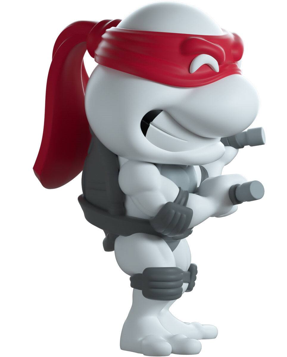 Alt View 2. Youtooz - TMNT: Michelangelo Black & White Vinyl Figure #13 Shopverse Exclusive.