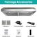 Package Accessories
- Baffle Filter x 2
- 6" Round Vent Adapter
- Rectangle Vent Adapter
- Installation Manual
- Hardware kit
- Remote control