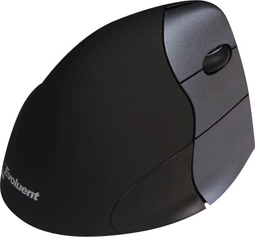 Angle Standard. Prestige - Evoluent VerticalMouse 3 Wireless Mouse - Black/Silver.
