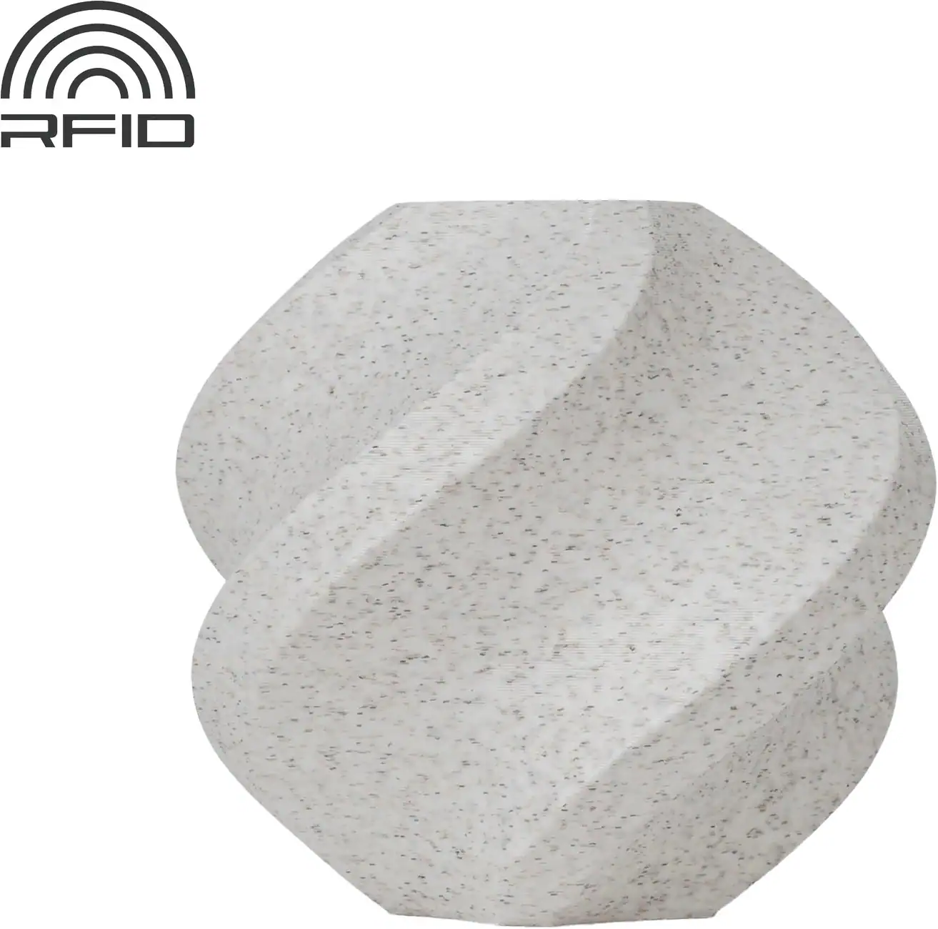 Bambu Lab - 1.75mm PLA Marble Filament - White Marble