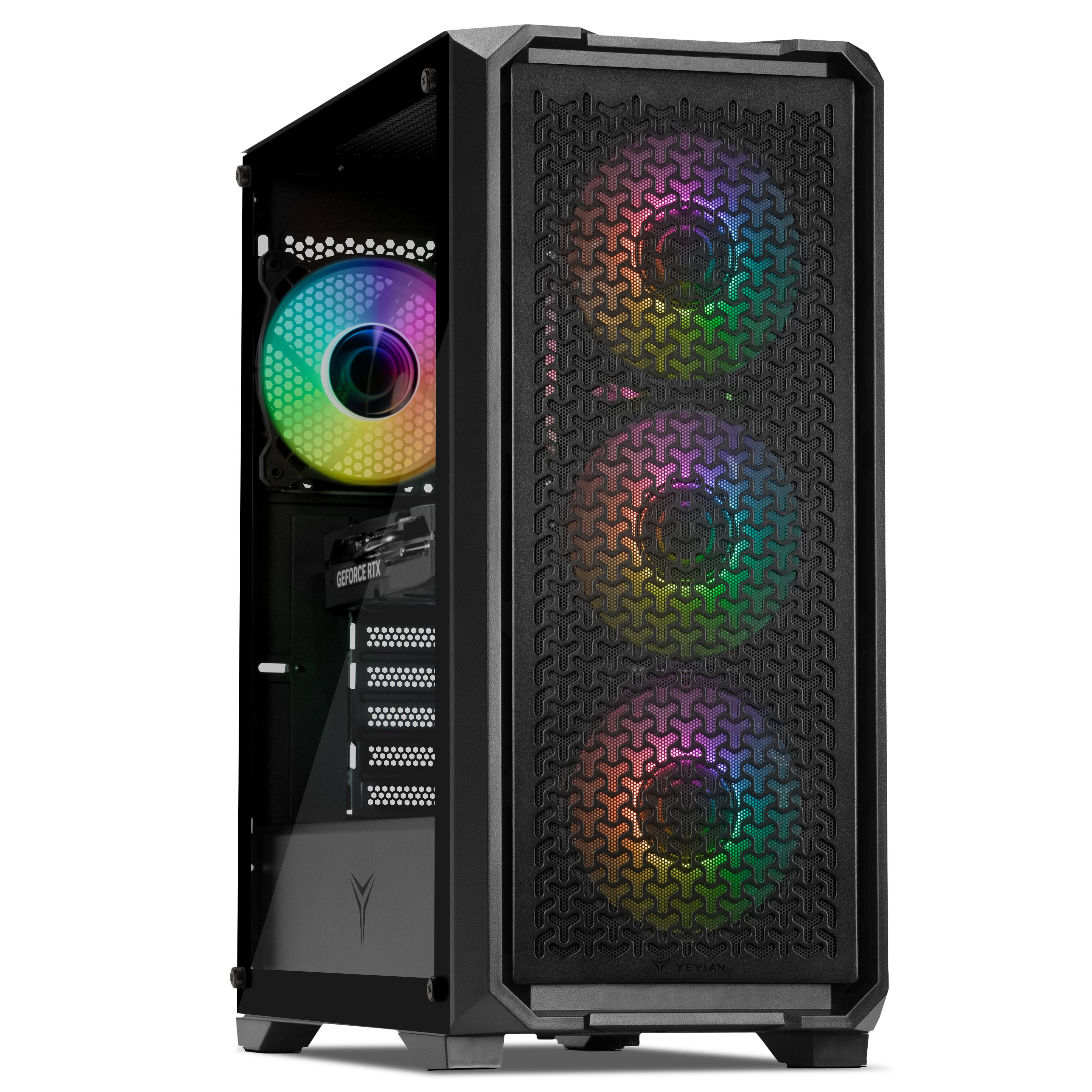 YEYIAN - Gaming PC. Core i5 14400F, RTX 5060 8GB GDDR7, 1TB NVMe, 32GB DDR5, 650W 80+ Gold. Model YPI-VA44F0C-5602U