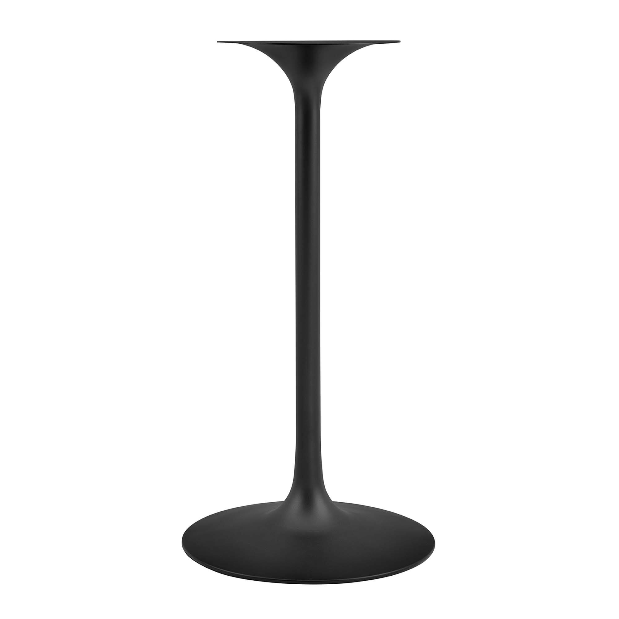 Alt View 2. Modway - Lippa Round Artificial Marble Bar Table - Black White.