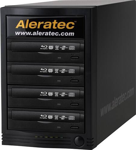 Angle Standard. Aleratec - LightScribe Publisher HLS 1:4 Blu-ray Disc Copy Tower.