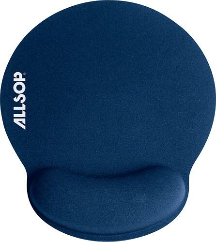Front Standard. Allsop - Memory Foam Mouse Pad - Blue.