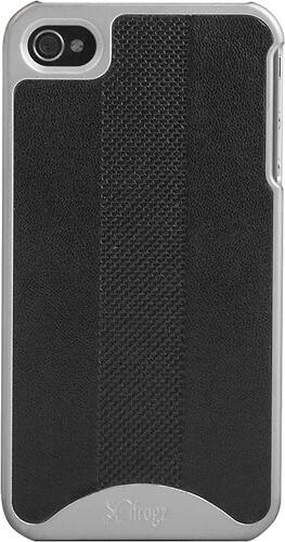 Front Standard. iFrogz - Fusion Case for Apple® iPhone® 4 and 4S - Black/Silver.