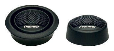 Pioneer - 3/4" Polyester Fiber Soft-Dome Tweeters (Pair) - Black - Front_Zoom