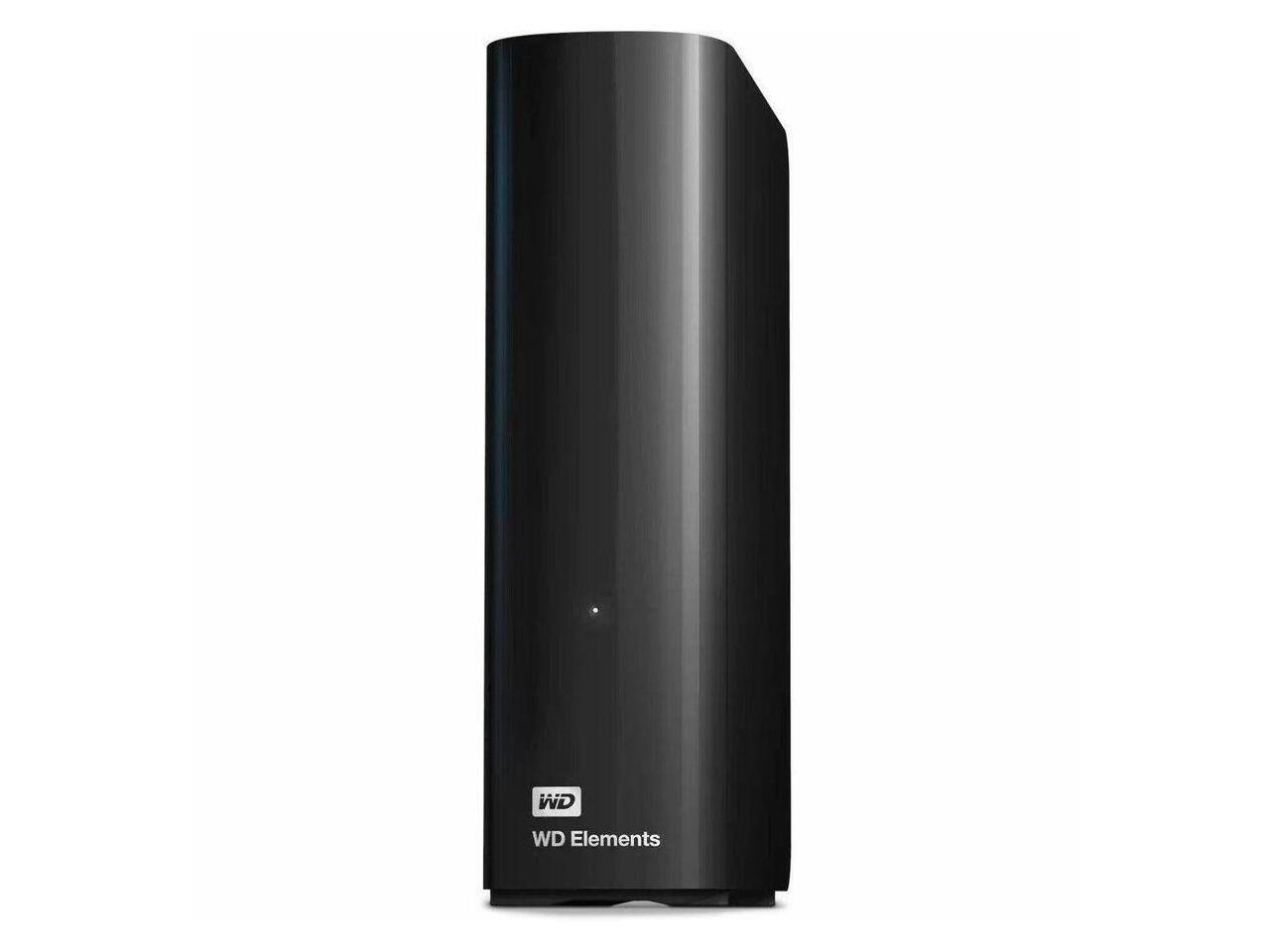 Alt View 8. Western Digital - WD Elements 26 TB External Desktop Hard Drive - USB 3.2 - Black (WDBWLG0260HBK-NESN) - Black.