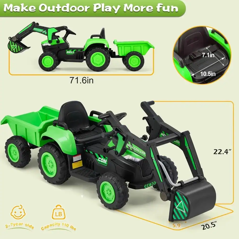Make Outdoor Play More fun

- 71.6in
- 7.1in
- 10.5in
- 22.4"
- 5.9"
- 20.5"
- 2-7 year olds
- Capacity 110 lbs
