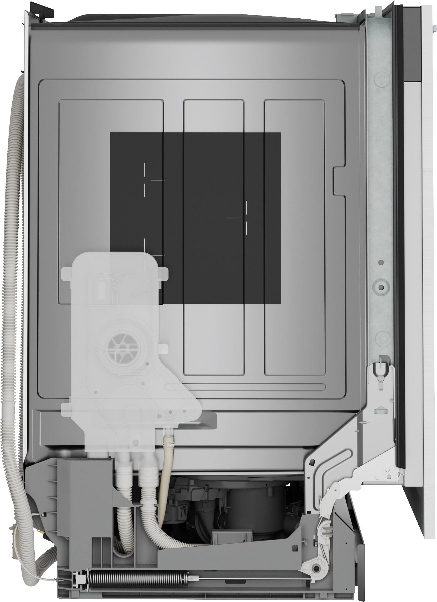 Angle. Bosch - 100 Series 24" Top Control Smart Built-in Stainless Steel Tub Dishwasher with PrecisionWash, 48 dBA - Custom Panel Ready.