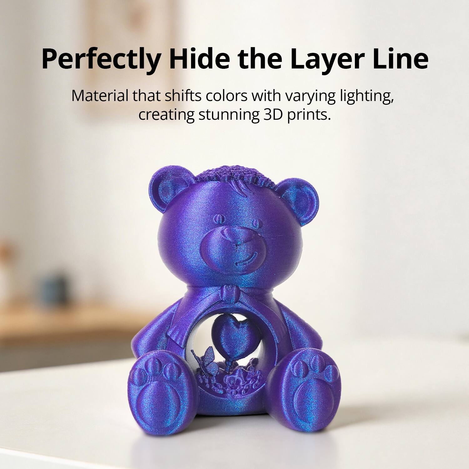 Perfectly Hide the Layer Line

Material that shifts colors with varying lighting, creating stunning 3D prints.