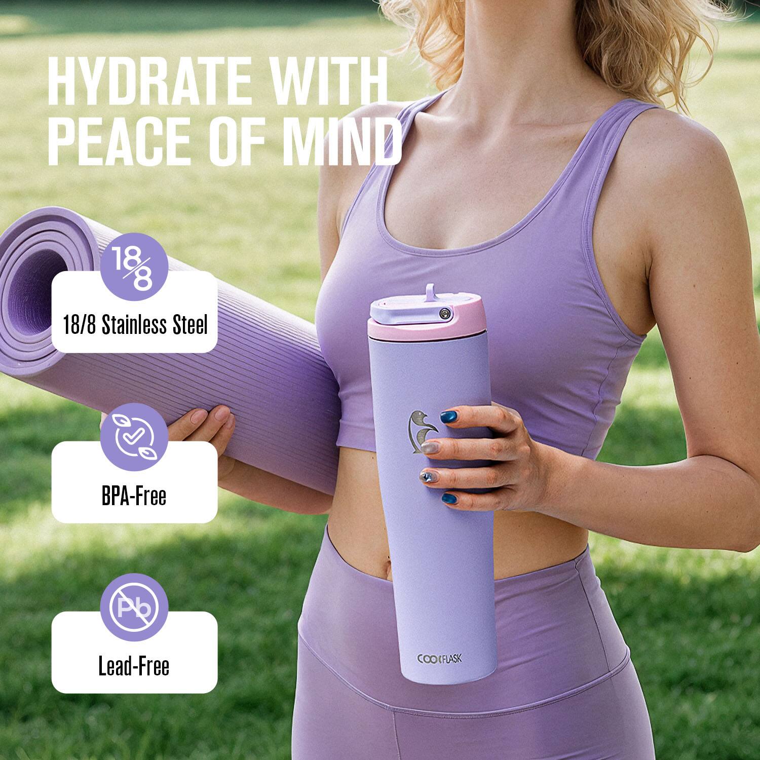 HYDRATE WITH PEACE OF MIND

18/8 Stainless Steel  
BPA-Free  
Lead-Free