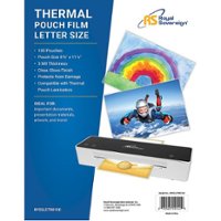 Royal Sovereign Letter Size - 8 3/4" x 11 1/4" - 3mil - 100 Pack - Thermal Laminating Pouches - Crystal Clear - Front_Zoom