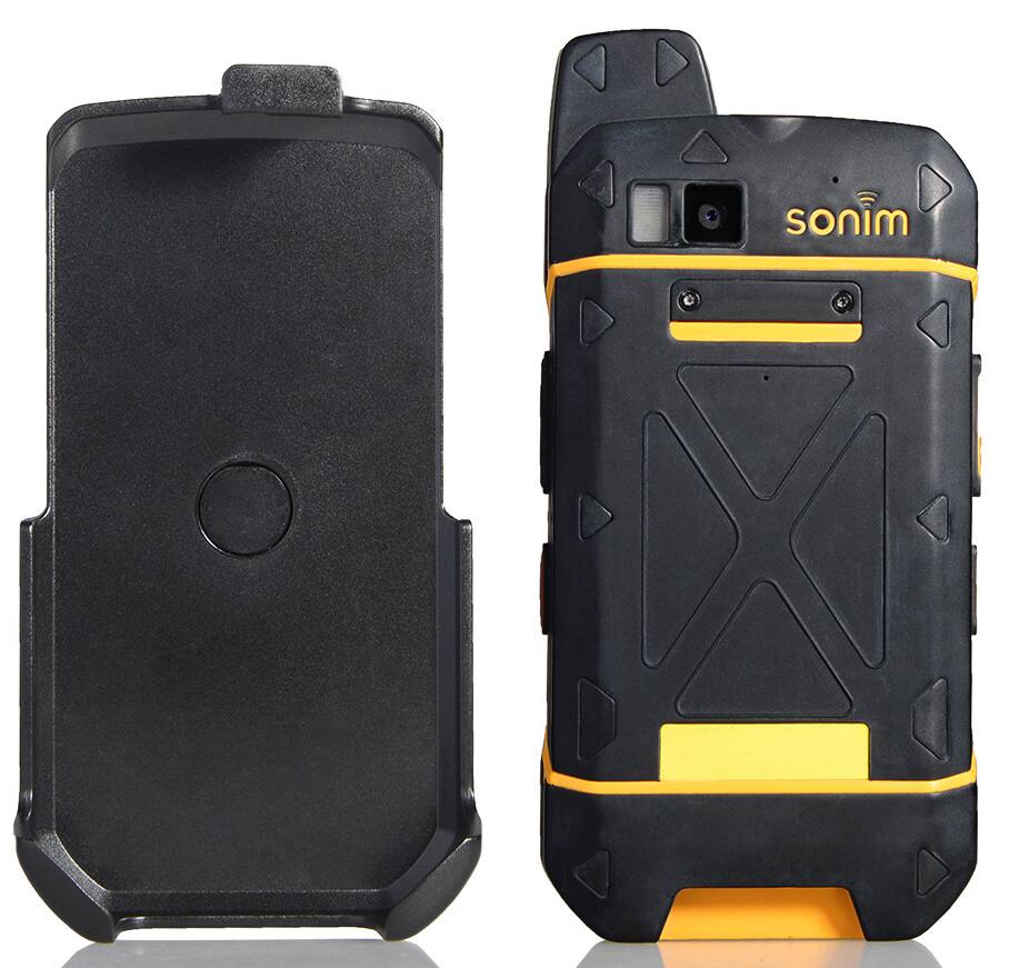 Alt View 2. Nakedcellphone - Holster Case for Sonim XP7 Phone (XP7700) - Ratchet Belt Clip - Black.