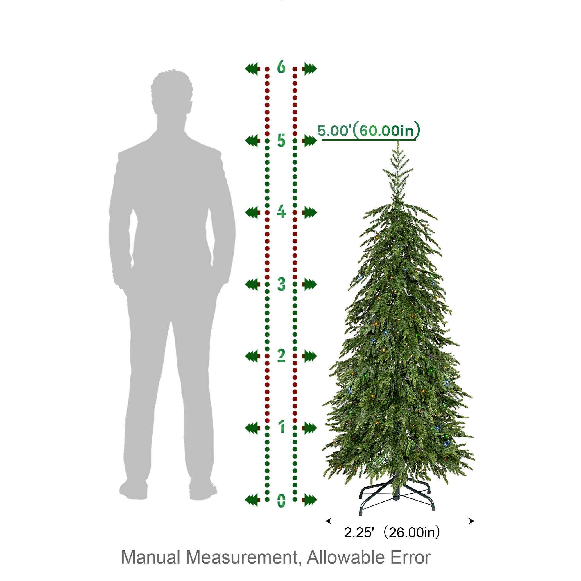 6
5
5.00' (60.00in)
4
3
2
1
OV
2.25' (26.00in) Manual Measurement, Allowable Error