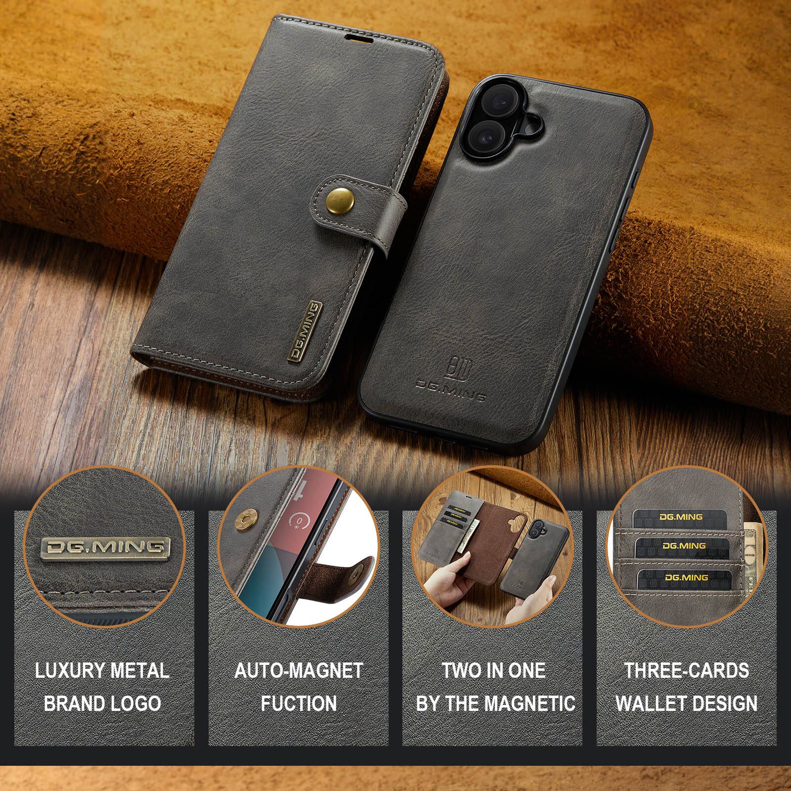 DG.MING BID DE.MING NIMa I B E I OG.MING DG.MING LUXURY METAL BRAND LOGO AUTO-MAGNET FUNCTION TWO IN ONE THREE-CARDS BY THE MAGNETIC WALLET DESIGN