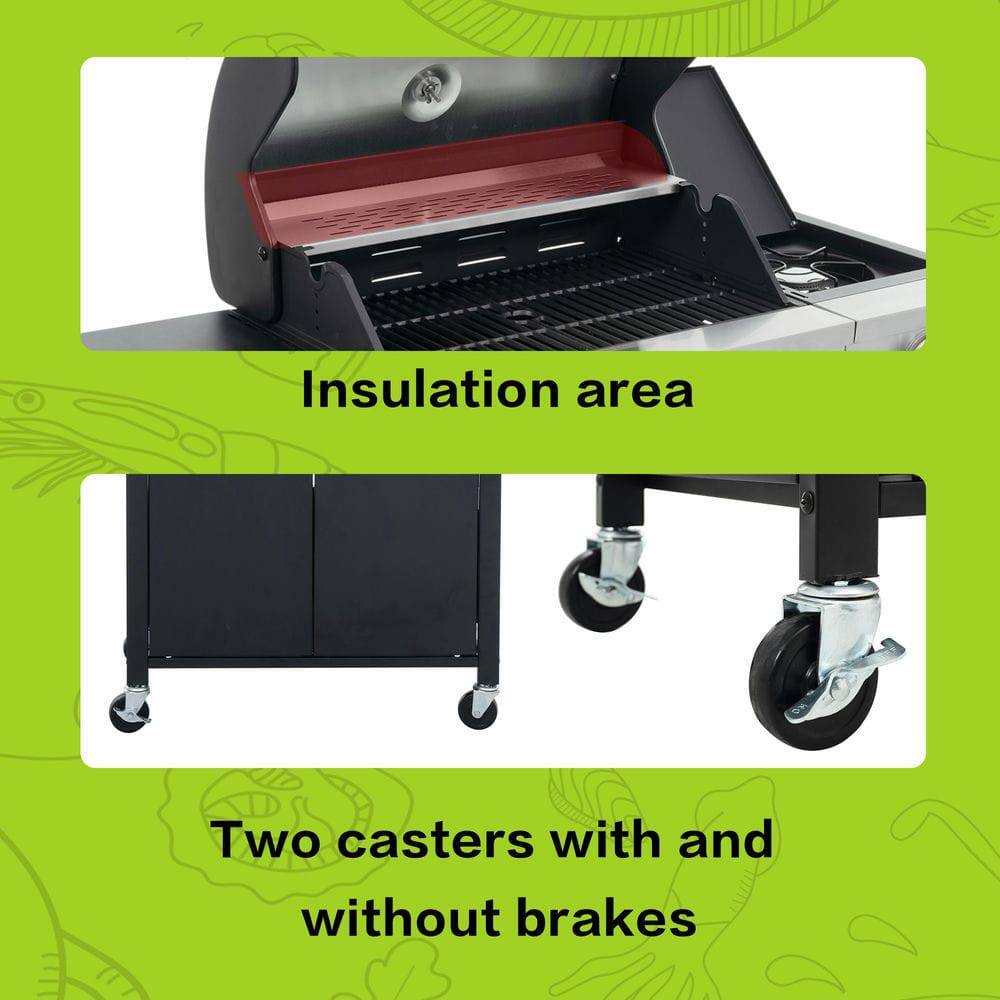 Insulation area

Two casters with and without brakes