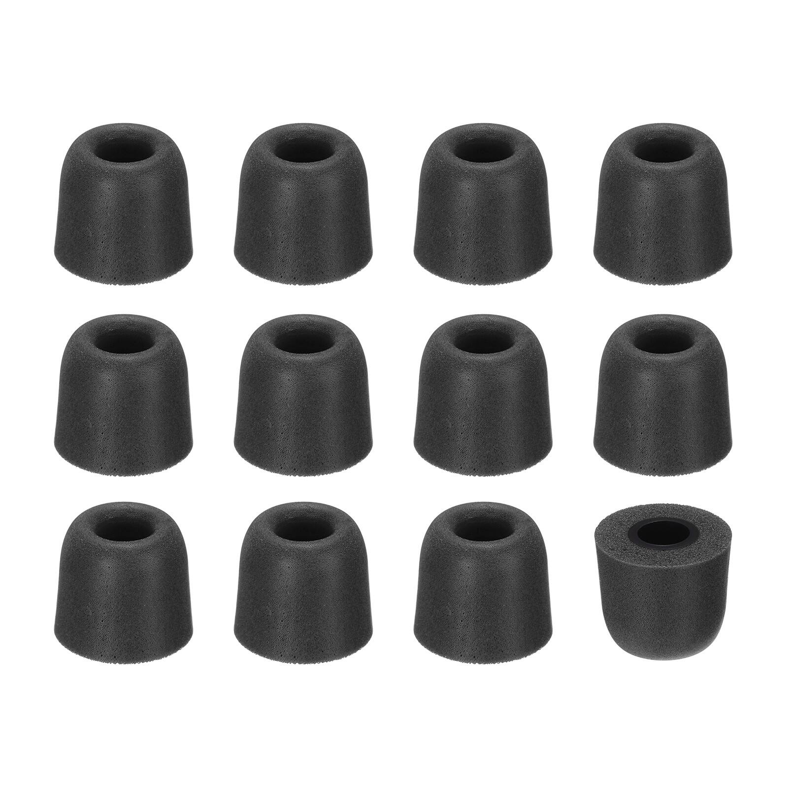 Front. Unique Bargains - Memory Foam Earbud Tips (4.9mm/0.19"), 12pcs/6Pairs - Medium, Noise Isolation, Comfort & Secure Fit for Earphones - Dark Gray.