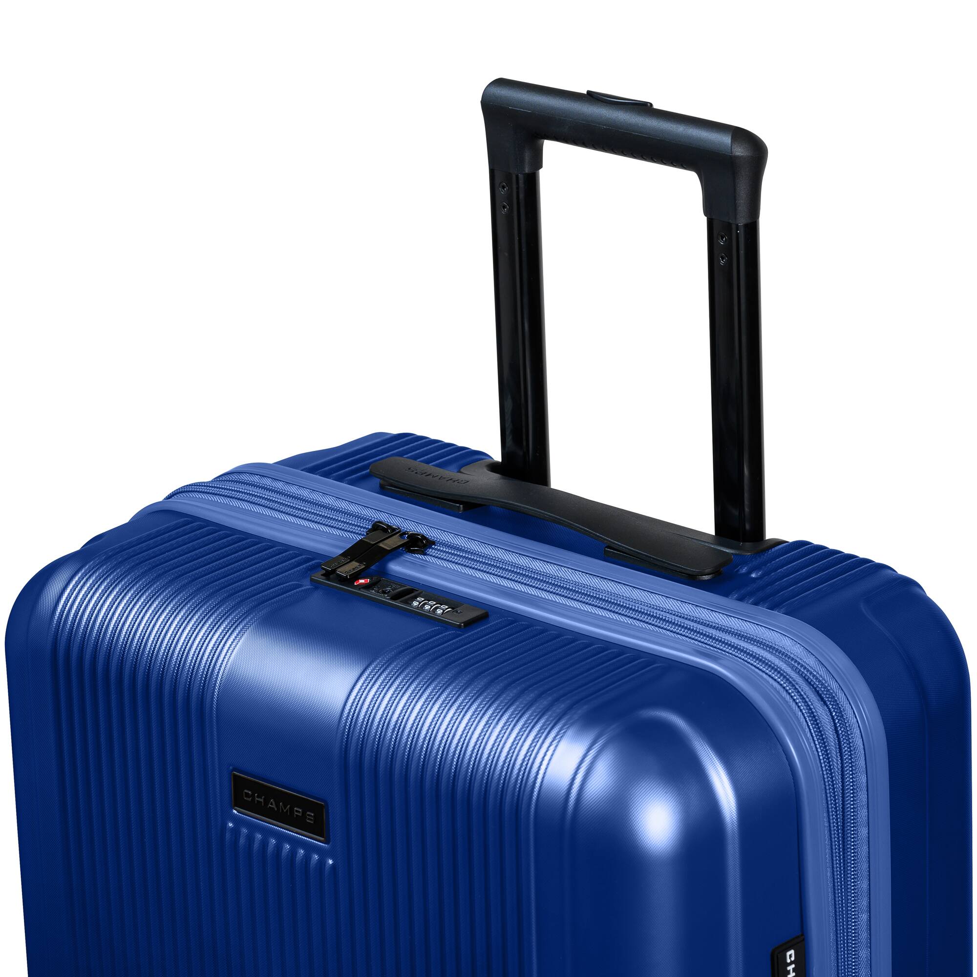 Champs Marquis 3 Piece Luggage Set Navy S1055-NAVY - Best Buy
