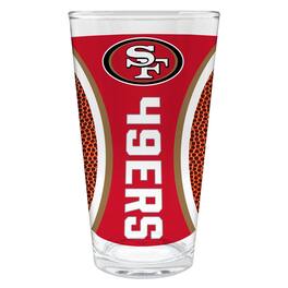Great American Products - San Francisco 49ers 16oz. Game Ball Pint Glass - Brown