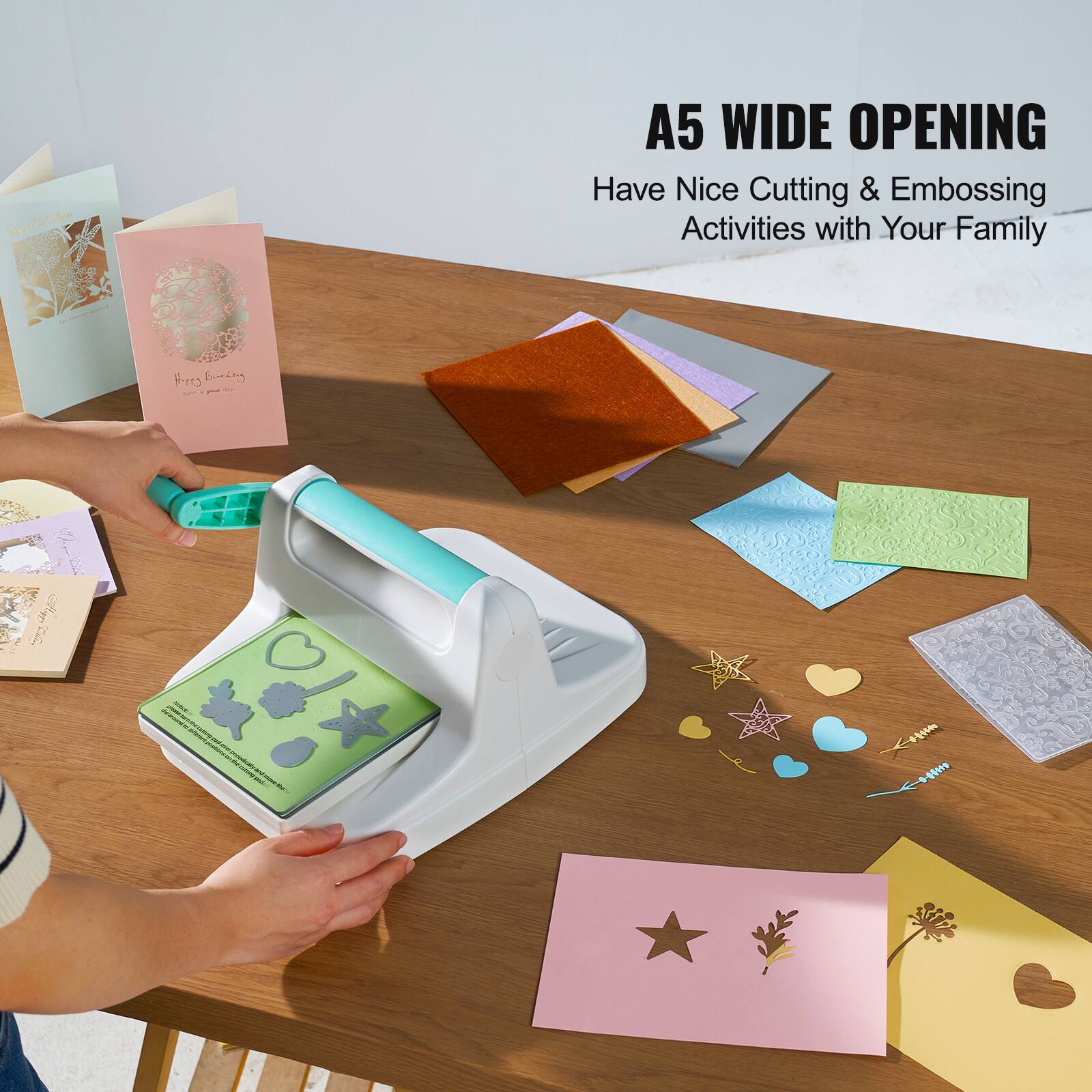 A5 WIDE OPENING  
Have Nice Cutting & Embossing Activities with Your Family