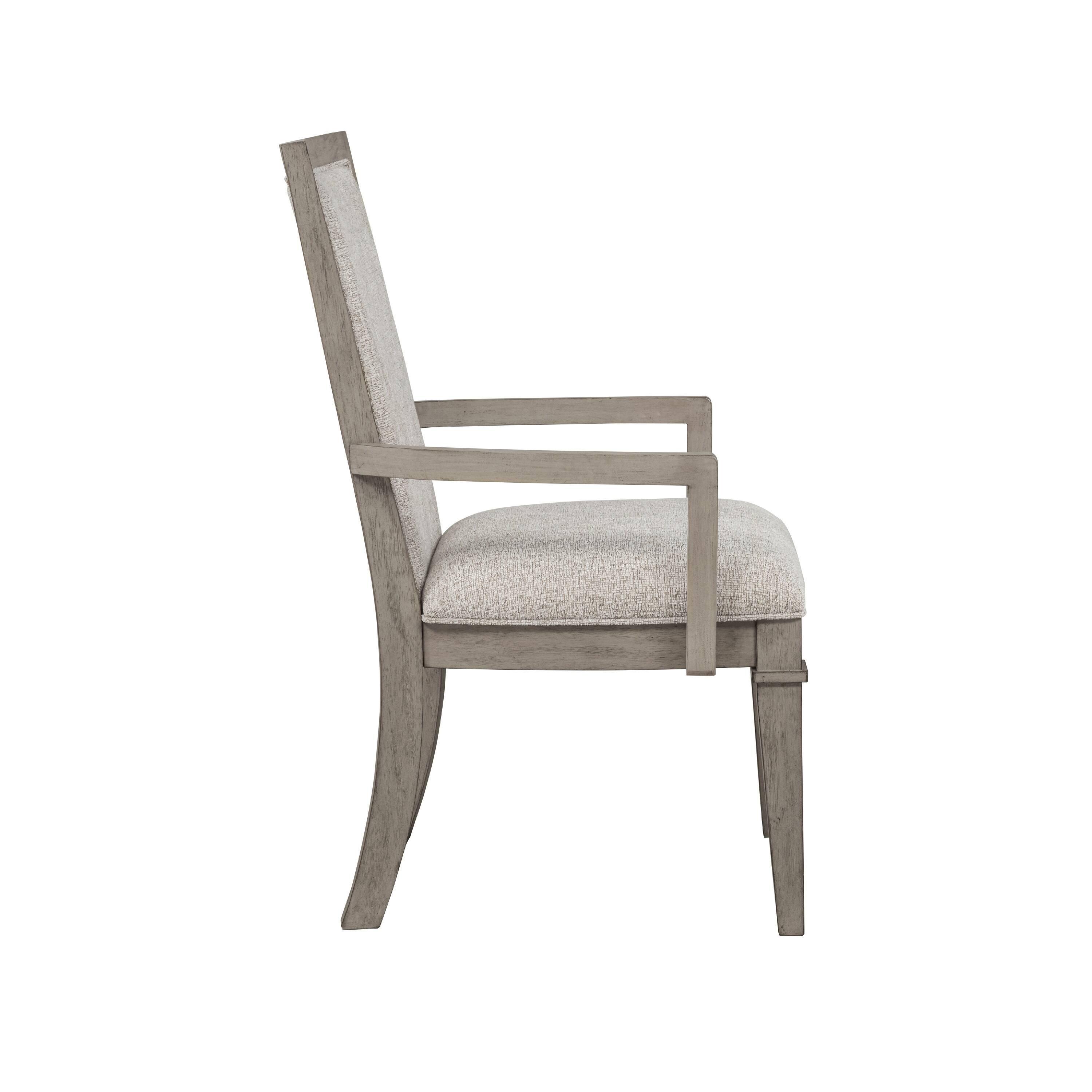 Left. Manhattan Lane - Henry Dining Chair Set of 2,  Polyester, Vintage - Beige, Cream.