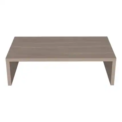 Front. TOV Furniture - Monitor Stand White Oak Engineered Wood - White Oak.