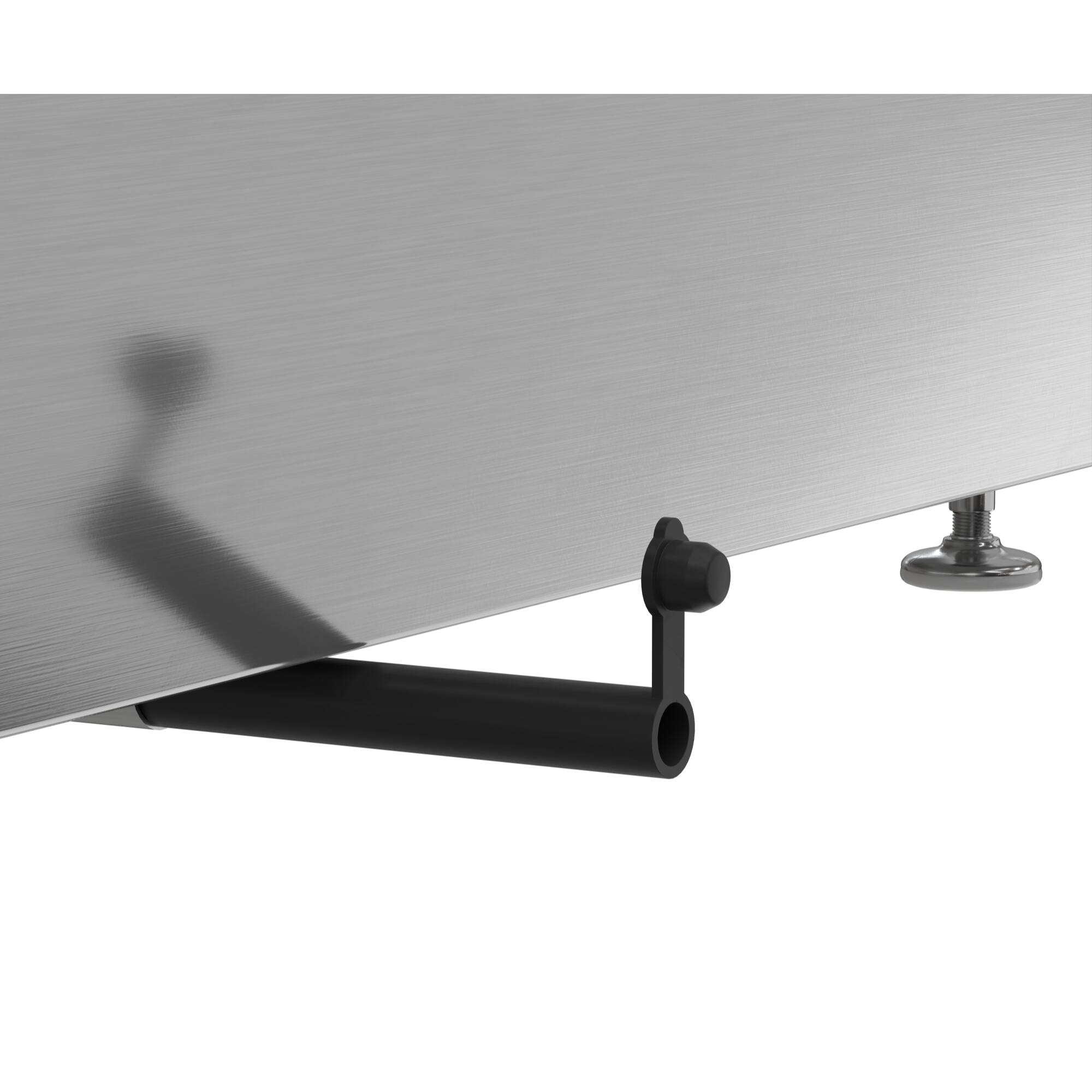 Alt View 6. Koolmore - 39 in. 5-Pan Countertop Ice Cream Display Freezer with Curved Glass Top in Stainless-Steel (KM-CGDR-5P) - Stainless-Steel and Black.