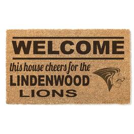 Jardine - Lindenwood Lions 18" x 30" Welcome Doormat - Brown