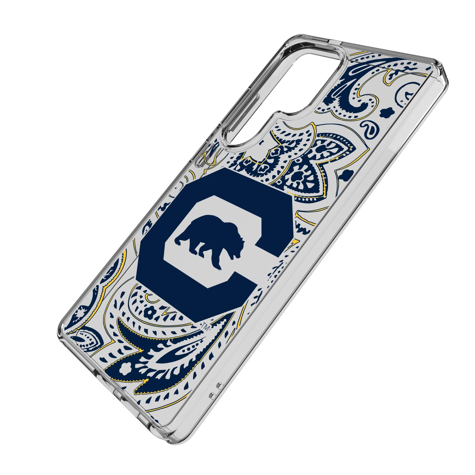 Alt View 1. Keyscaper - Cal Bears Paisley Galaxy Clear Case - S25 Ultra - Multicolor.