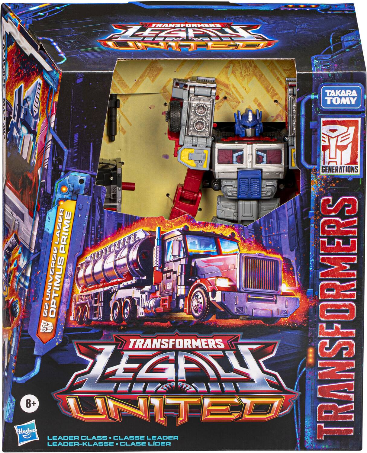The corrected text is:

"Transformers TLCAR U CP Takara Tomy 2BUIC Generations Laser Prime Universe Optimus 29 E orkatt 8+ Leader United Zegant Class Classe Transformers Leader Transformers Leader-Klasse Classe Lider"