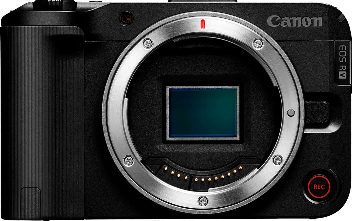 Canon - EOS R50 V 4K Video Mirrorless Camera (Body Only) - Black - Front_Zoom