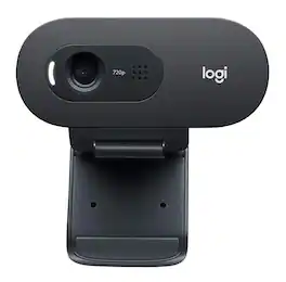 Logitech - C270 Desktop or Laptop Webcam, HD 720p Widescreen for Video Calling and Recording - Black