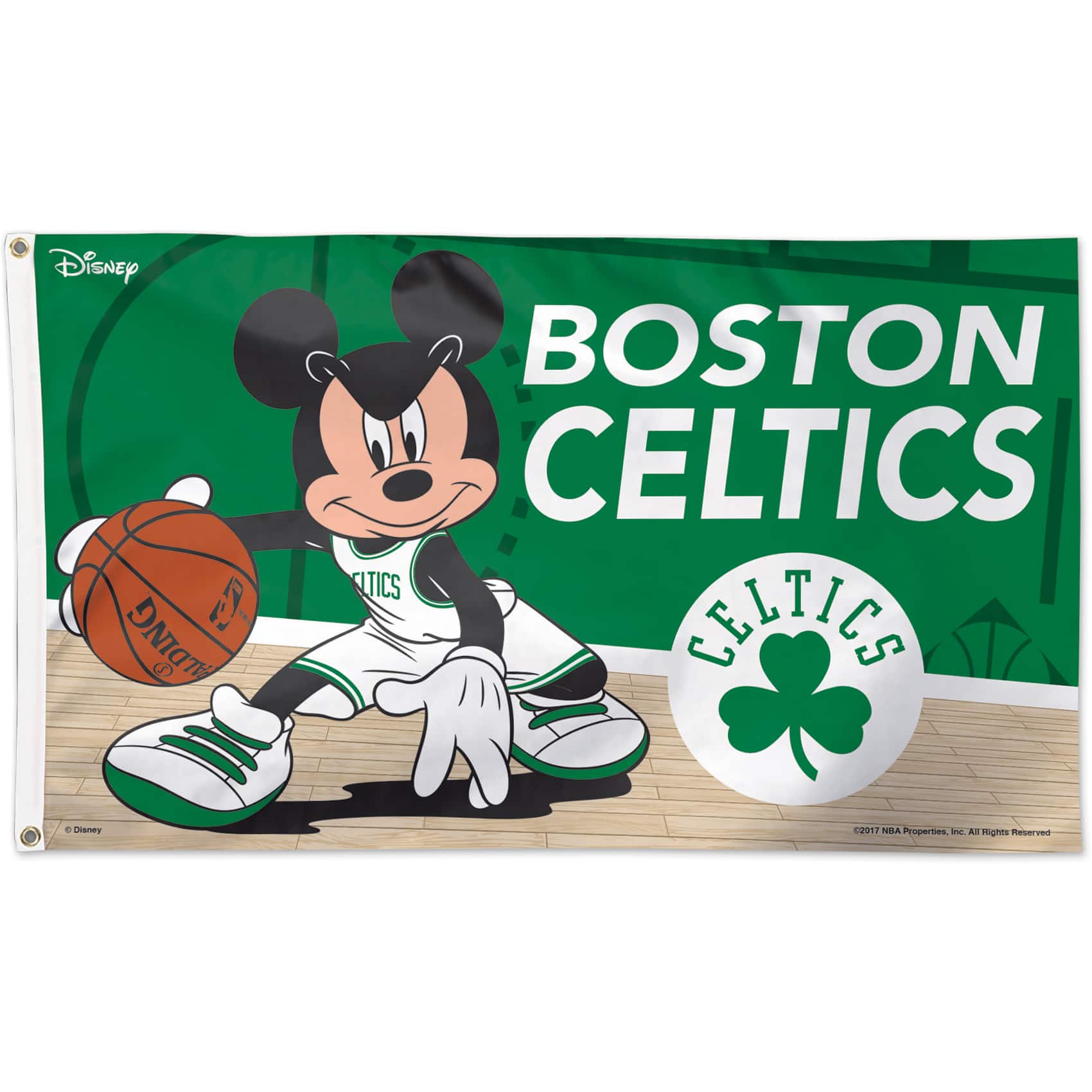 WinCraft - Boston Celtics Single-Sided 3' x 5' Deluxe Disney Flag - Multicolor