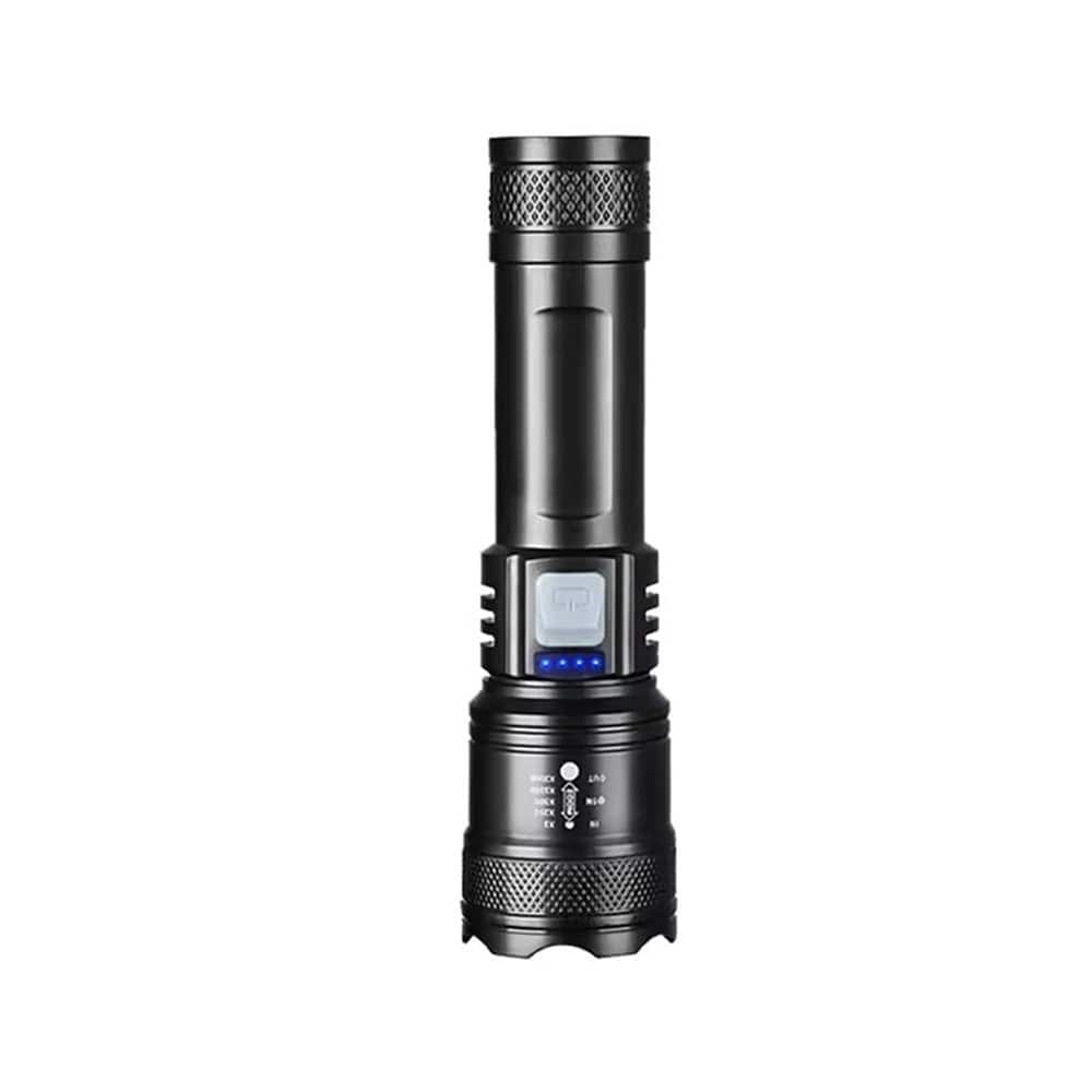 Cluzine - Zoomable LED Flashlight, Type-C Charging, 3 Modes, Battery Indicator