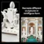 Recreate different sculptures in minifigure form.
