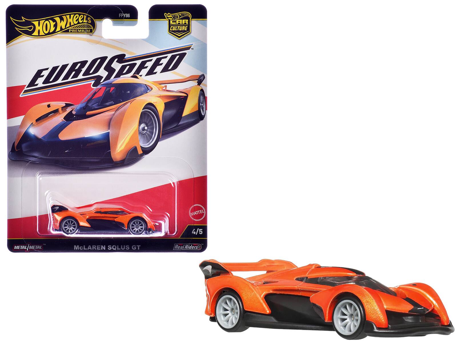 FPY86
Hot Wheels Premium
EuroSpeed
Café Culture
McLaren SQUS GT
4/5
Metal/Metal
Real Riders
Mattel