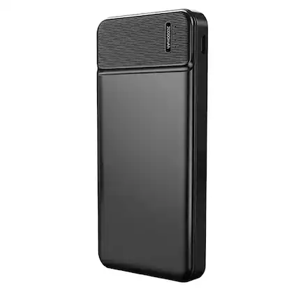 Front. Home Collection - 20000mAh Heated Jacket Vest External Battery Power Bank - Black.