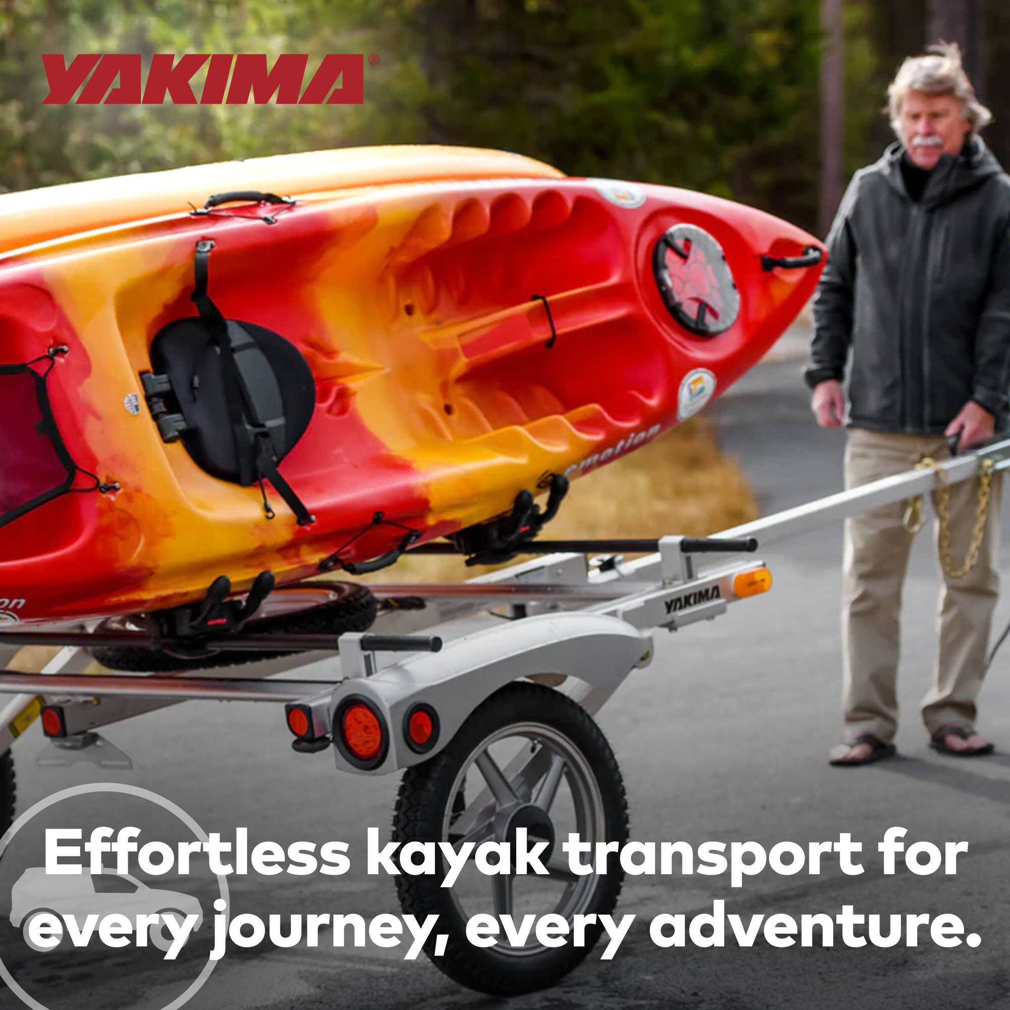 YAKIMA emotion on YAKIMA Effortless kayak transport for every journey, every adventure.