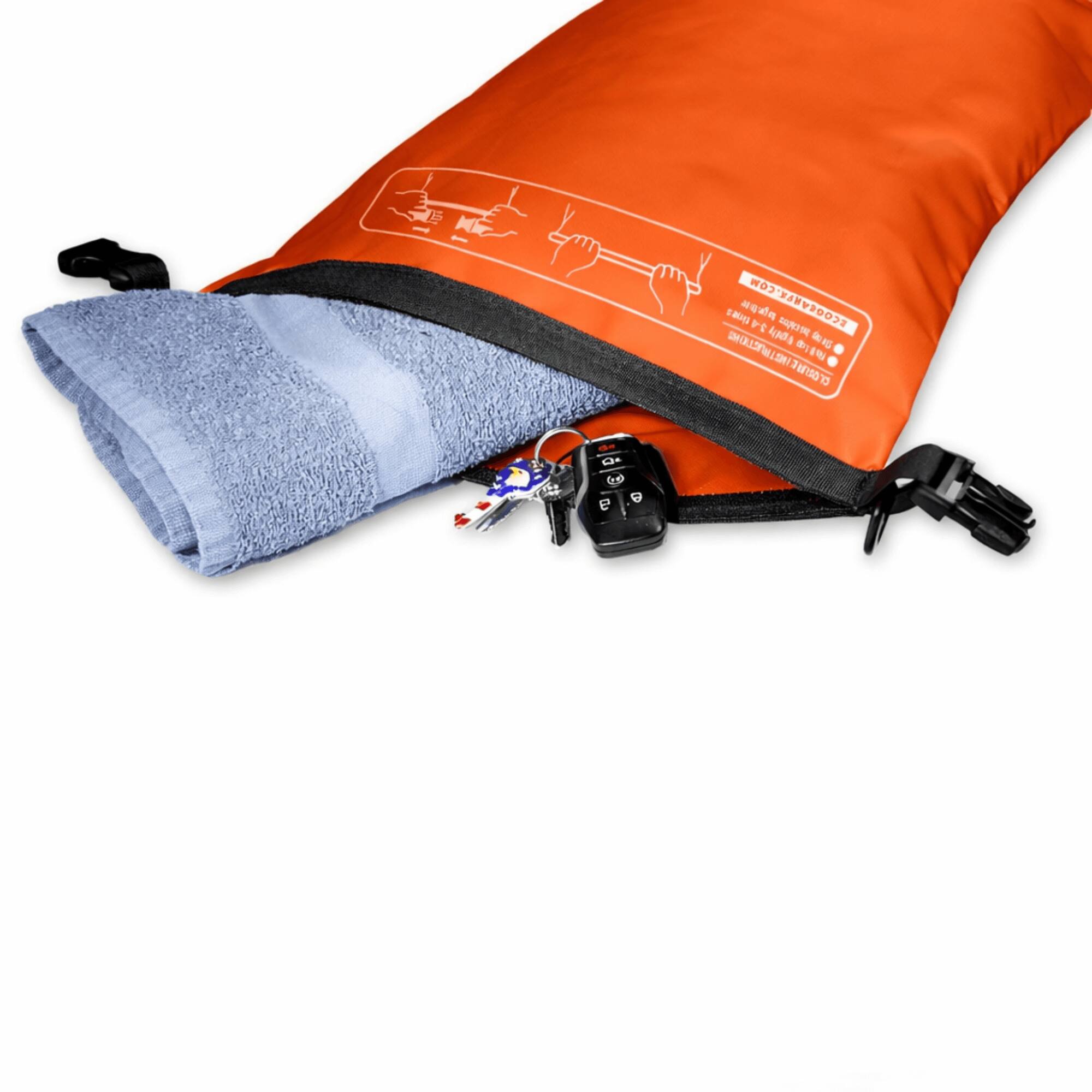 Alt View 1. EcoGear FX - Voyager Waterproof 10L Dry Bag - Orange.