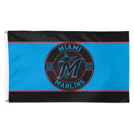 WinCraft - Miami Marlins 3' x 5' Applique Flag - Multicolor